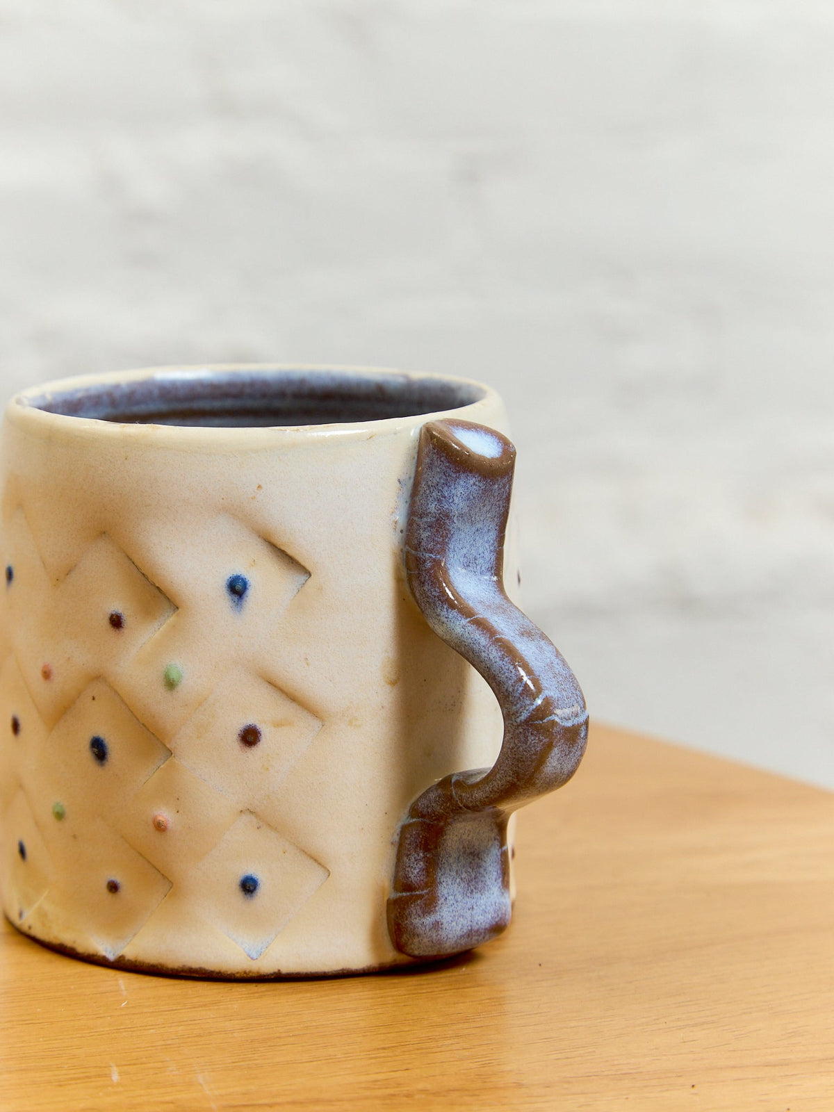 Memphis style design Mug.  Handmade by Artist Steven Portigal