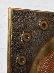 1970s Mixed Metal Brutalist Geometric Wall Sculpture