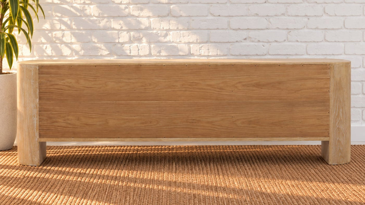 Carson Six-Door Credenza in Natural Wood