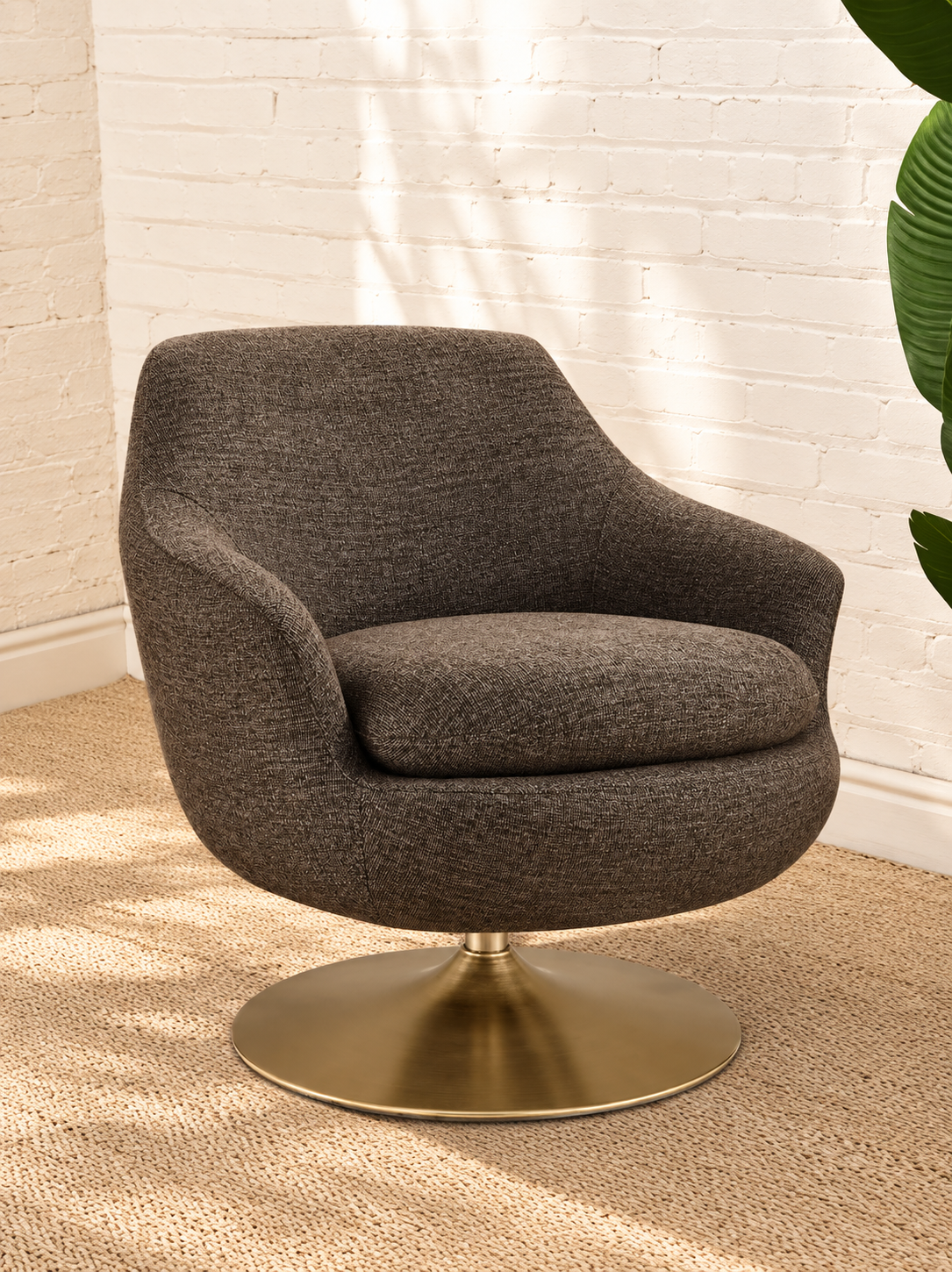 Cleo Lounge Chair in Mocha