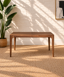Cody Extendable Dining Table in Natural Brown