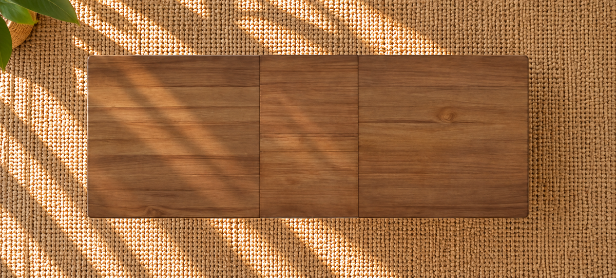 Cody Extendable Dining Table in Natural Brown