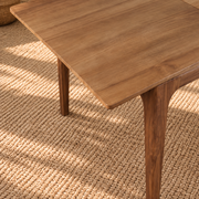 Cody Extendable Dining Table in Natural Brown