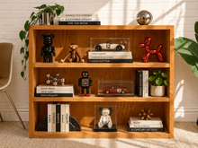 Vintage Solid Oak Open Bookshelf
