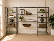 Industrial Vintage Shelving with Glass