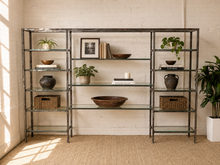 Industrial Vintage Shelving with Glass