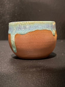Small Blue Glazed Catchall by Larry Manning
