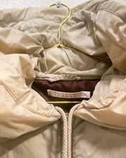 Beige Puffer Vest with Hood (XL)