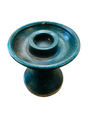 1976 Mossy Green Studio Pottery Candle Holder