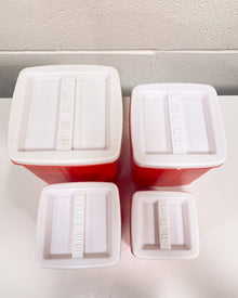 Vintage 4 Piece Plastic Canister Set
