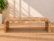 Danah Burl Wood Coffee Table in Mocha Latte