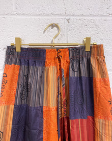 Flowy Graphic Pants in Oranges and Reds