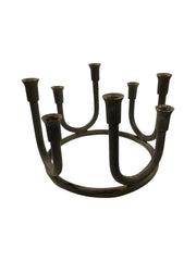 Cast Iron Circular Candle Holder