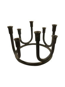 Cast Iron Circular Candle Holder