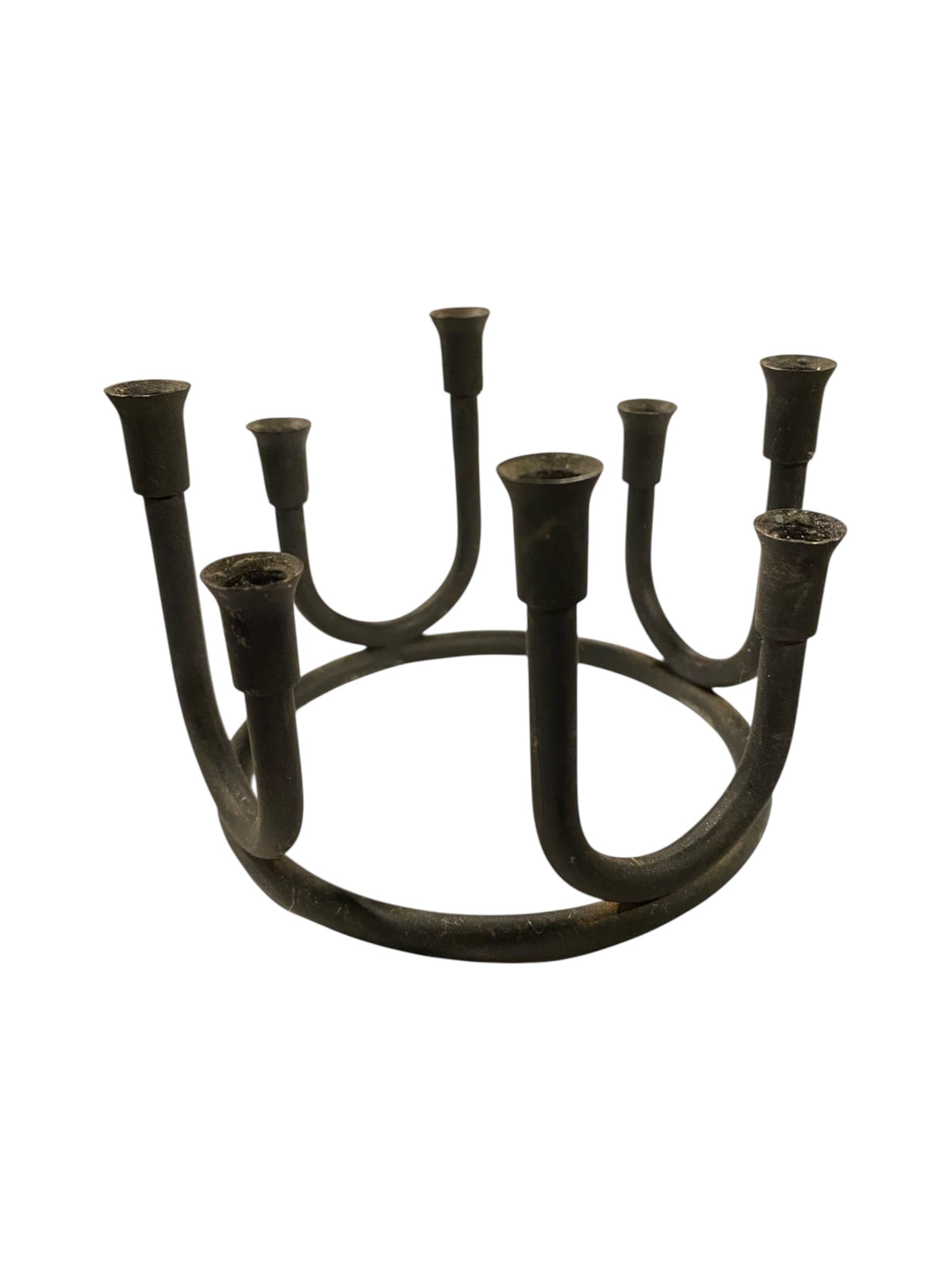 Cast Iron Circular Candle Holder