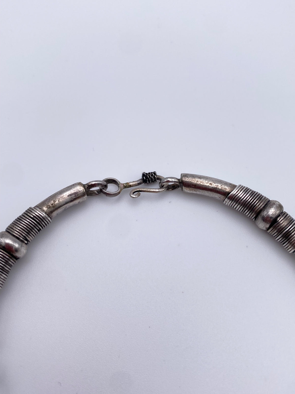 Unmarked Silver Modernist Bracelet