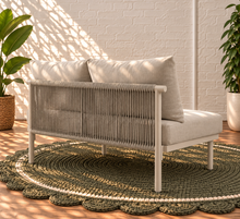 Elara Right-Arm Outdoor Sofa Section in Earth Grey