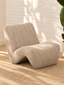 Emely Accent Chair in Ivory Beige