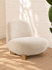 Estelle Lounge Chair in Oatmeal