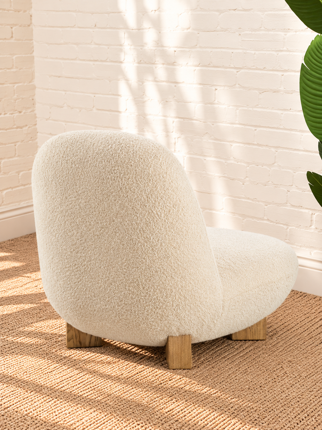 Estelle Lounge Chair in Oatmeal