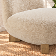 Estelle Lounge Chair in Oatmeal