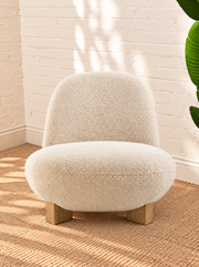 Estelle Lounge Chair in Oatmeal