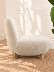 Estelle Lounge Chair in Oatmeal