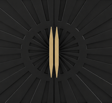 Eva Sunburst Bar Cabinet in Midnight