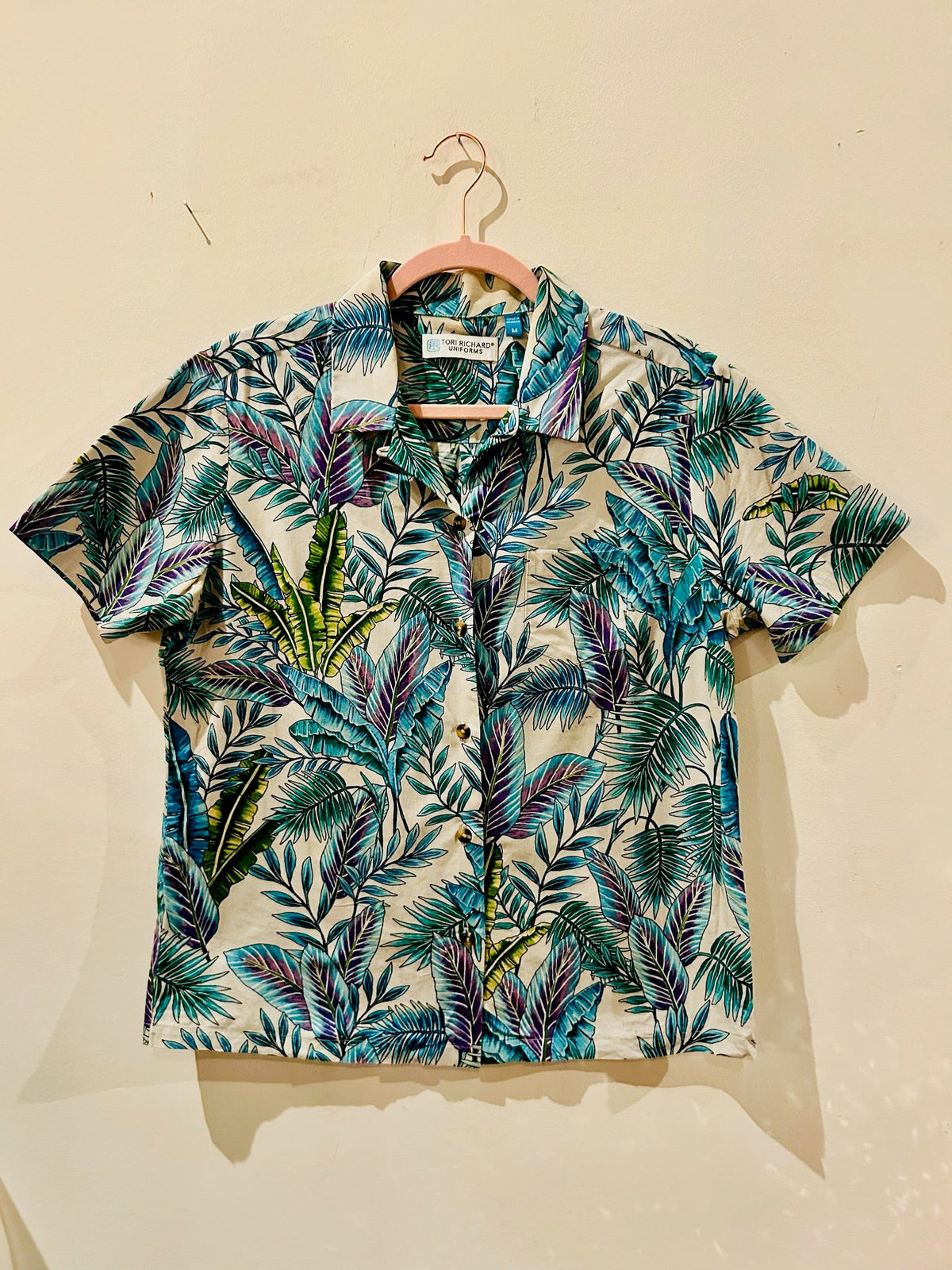 Tori Richard Blue Purple Hawaiian Shirt