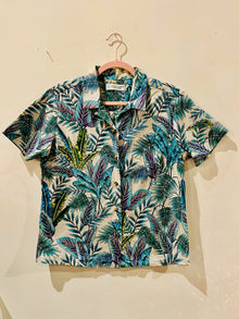 Tori Richard Blue Purple Hawaiian Shirt