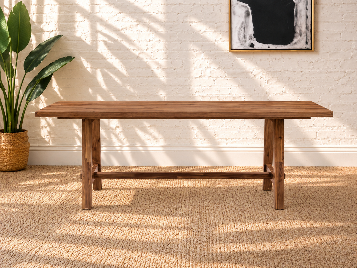 Felipe Dining Table in Natural Brown