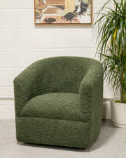 Olive Vintage Swivel Chair