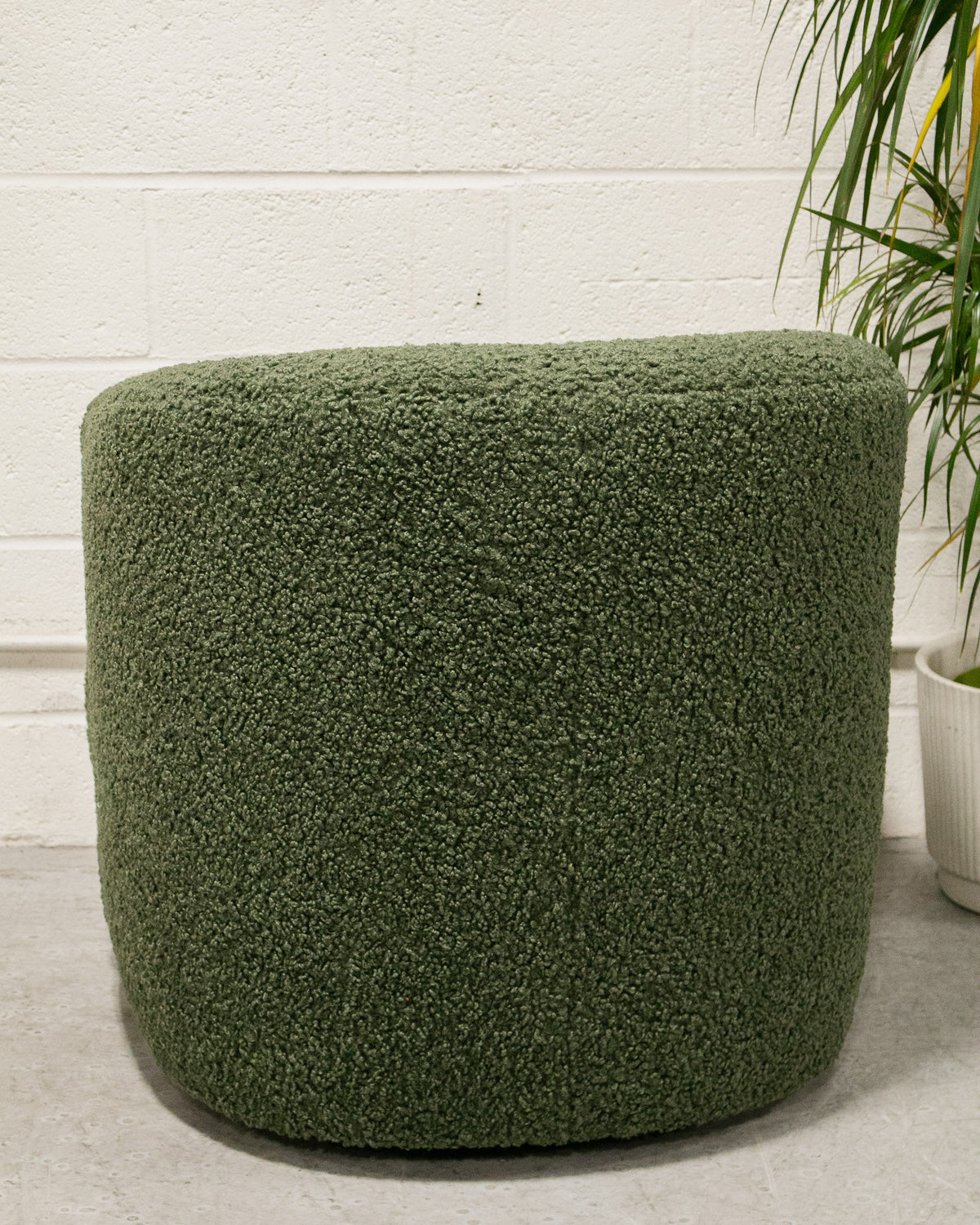 Olive Vintage Swivel Chair