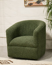 Olive Vintage Swivel Chair