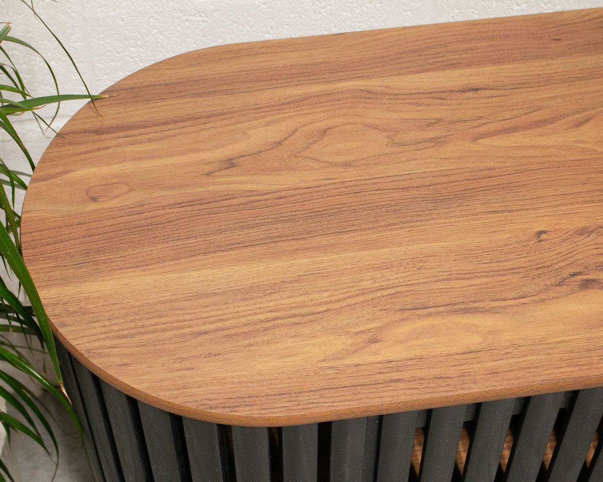 Johannesburg Buffet Credenza in Black & Walnut