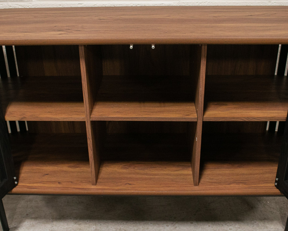 Johannesburg Buffet Credenza in Black & Walnut