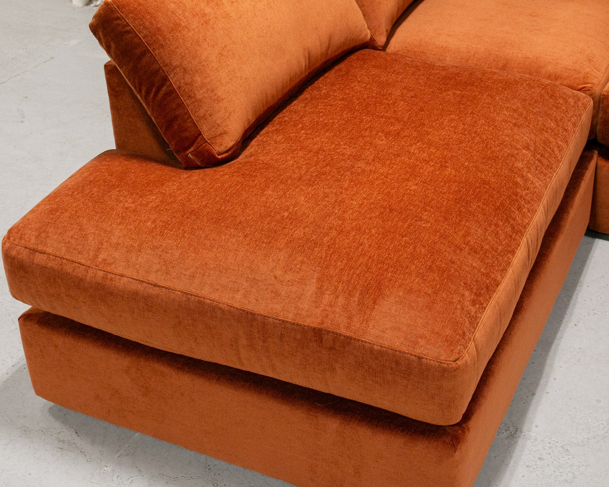 Michonne Sectional Sofa in Lovely Russet