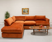 Michonne Sectional Sofa in Lovely Russet