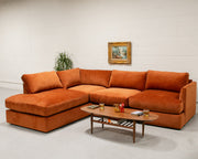 Michonne Sectional Sofa in Lovely Russet