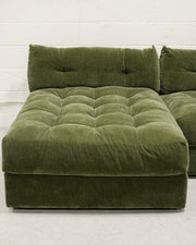 Prima 2 piece with Armless Chaise in Amici Moss