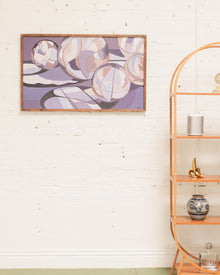 Purple Vintage Abstract Painting