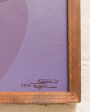 Purple Vintage Abstract Painting