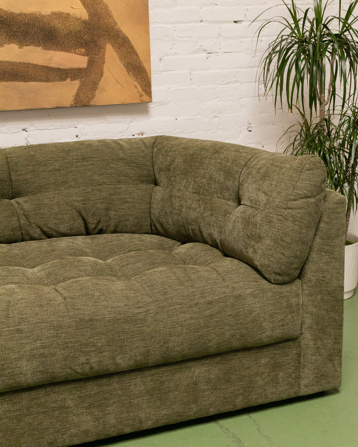 Prima 3 Piece Sectional Sofa in Marley Olive