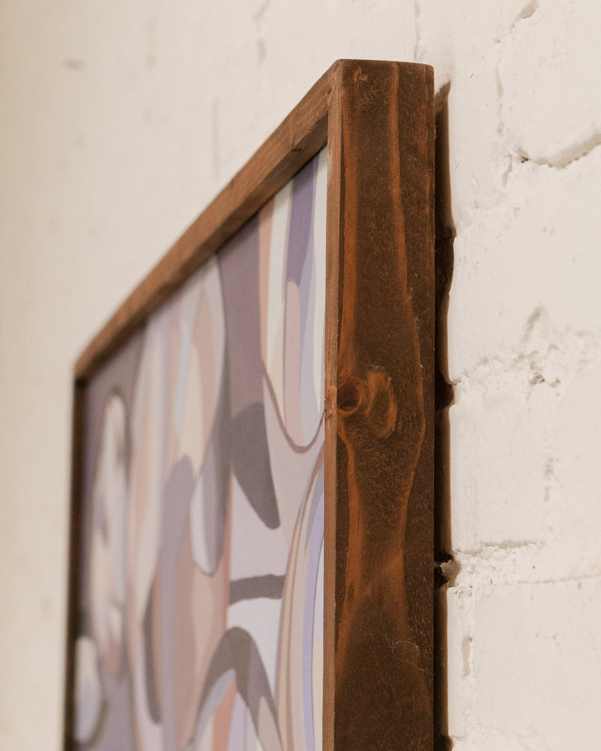 Purple Vintage Abstract Painting