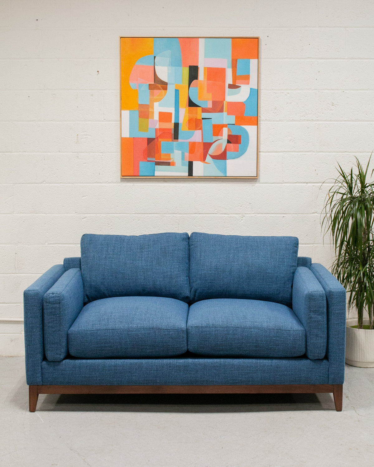 Lisette 70" Loveseat in Solitude Blue