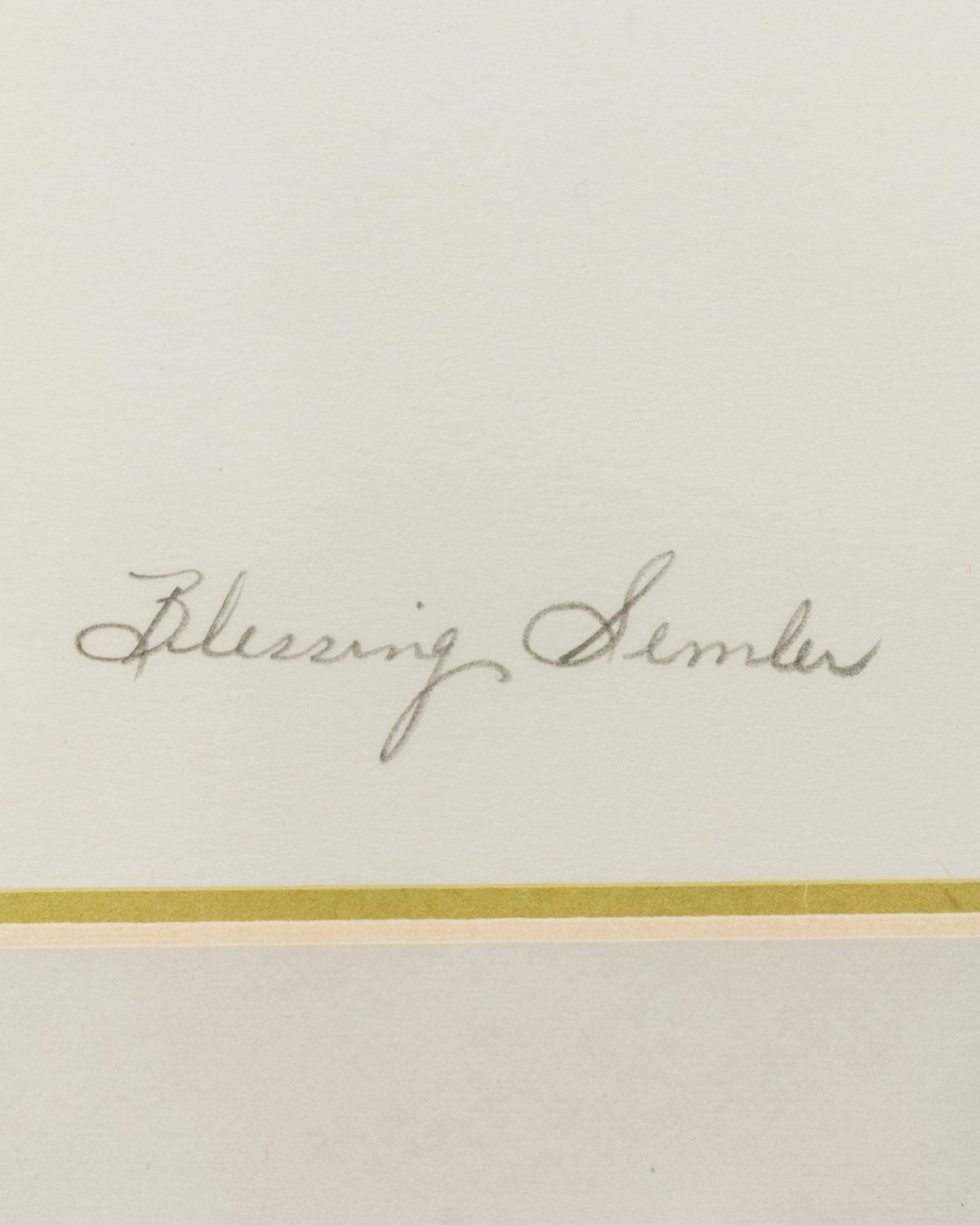 Lithograph by Blessing Semler