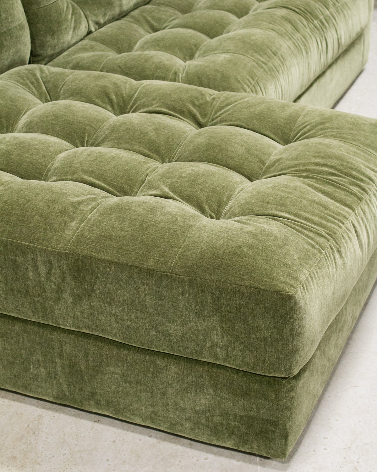 Prima 2 piece with Armless Chaise in Amici Moss