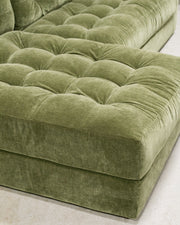 Prima 2 piece with Armless Chaise in Amici Moss