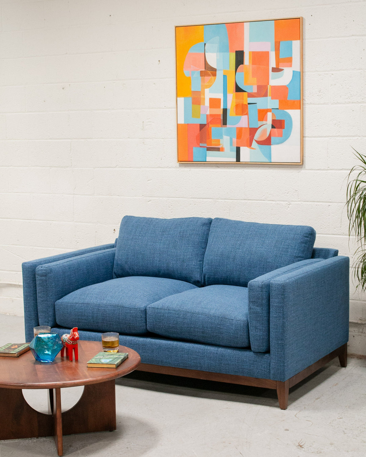 Lisette 70" Loveseat in Solitude Blue