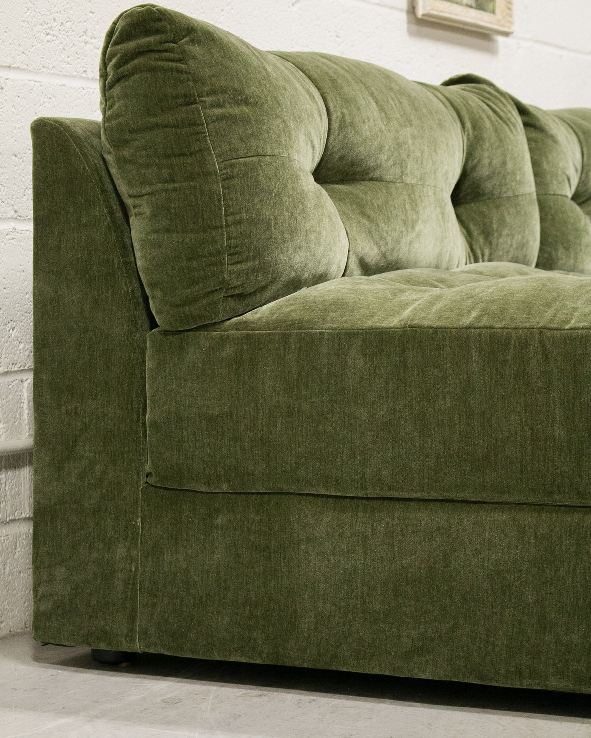Prima 2 piece with Armless Chaise in Amici Moss